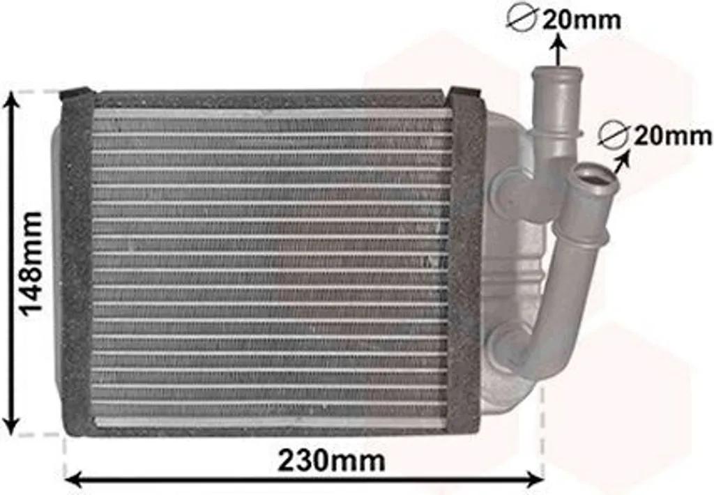 Échangeur thermique VAN WEZEL en aluminium haute résistance