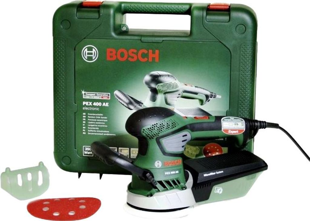 Kit pour ponceuse excentrique PEX 400 AE Bosch en coffret Image du produit 