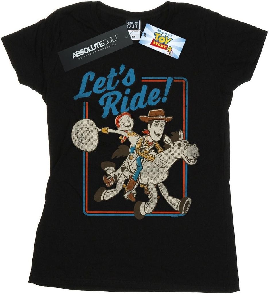 Disney - "Toy Story 4 Let's Ride" T-Shirt für Damen BI44346 (XXL) (Schwarz)