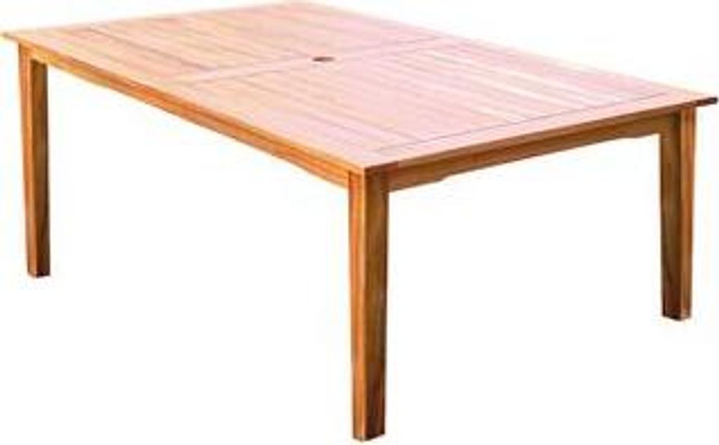 Holztisch Esstisch Balkontisch Balkon Terrasse Garten Outdoor Tisch Tischplatte aus Akazienholz Gartentisch für 6 Personen Massivholz Akazie massi...