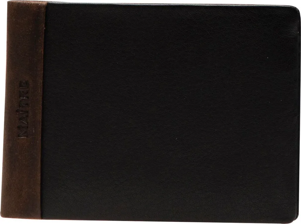 Portafoglio Compatto Maître Gerold SH3 Pelle Marrone Scuro RFID