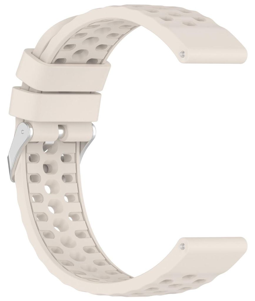 INF Silikon Ersatzarmband 20mm perforiert für Amazfit Active3 Premium Sport Beige
