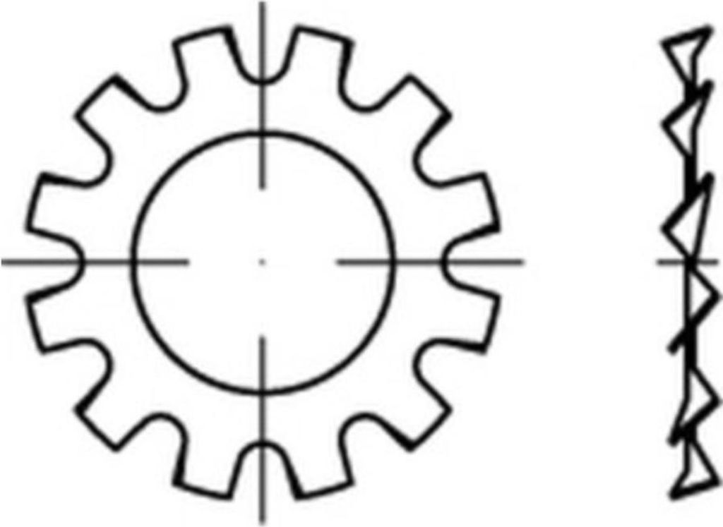Reyher Zahnscheiben DIN 6797 1.4310 A 10,5 (1000 Stück)