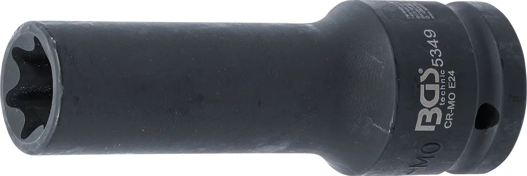 Douille de force E-Torx E24 profonde 3/4 pour clé à chocs BGS 5349 Pro