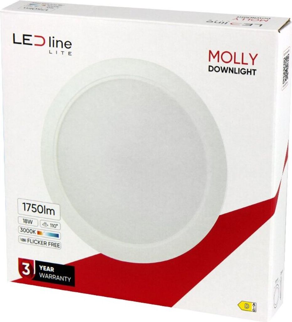 Downlight Einbau 170mm Deckenleuchte 18 Watt 1900lm (3000K Produktbild 3