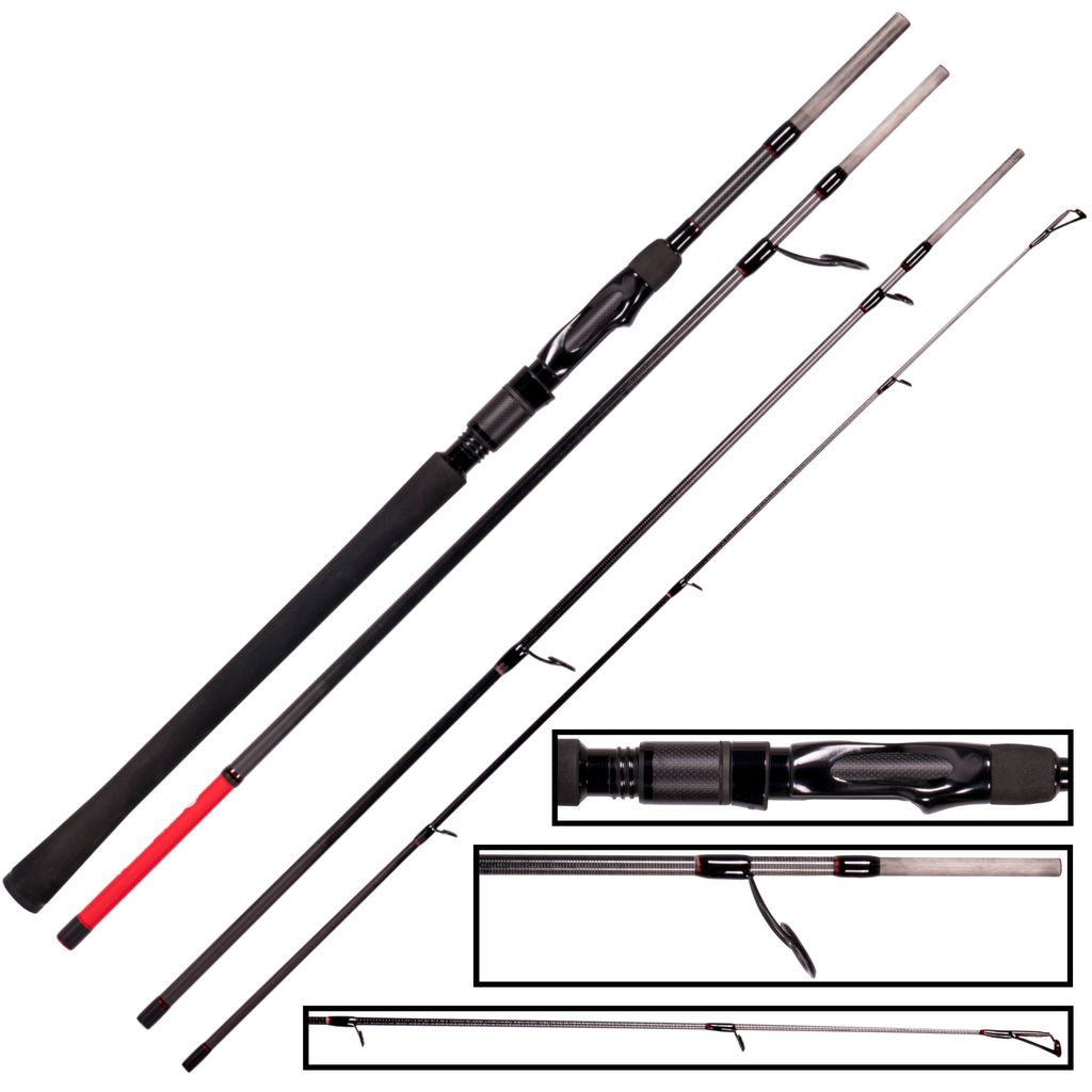 Zeck Troy 240cm 15-50g Spinnrute Reiserute Produktbild 