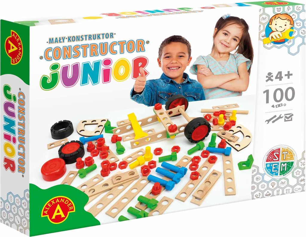 Alexander Toys Constructor Junior – Bausätze zum Selbermachen – 100p