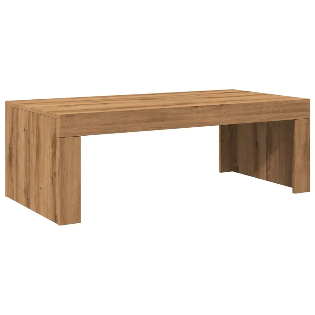 Tavolino Salotto Rovere Artigianale 102x50x35 cm SYFAX™ | Arredo Moderno
