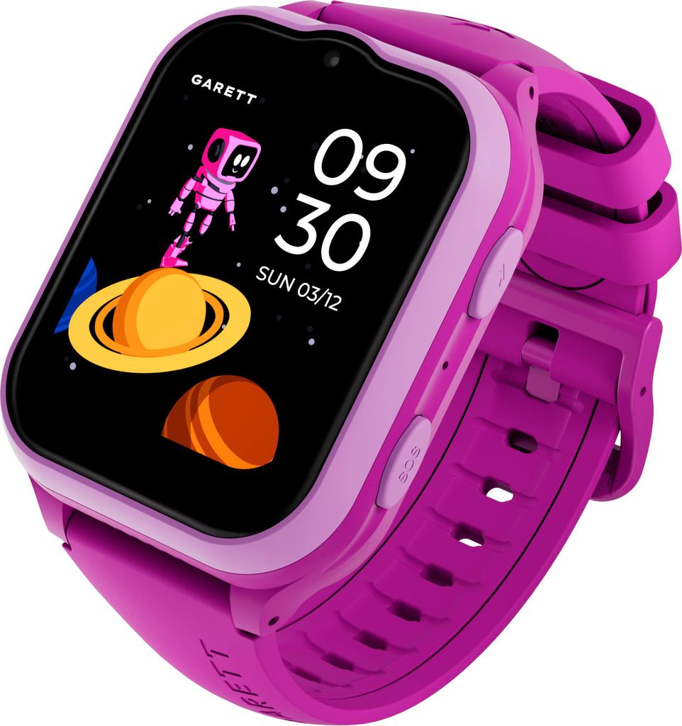 Garett Smartwatch Garett Kids eSim 4G Pink Kinderuhr Garett-5904238486719