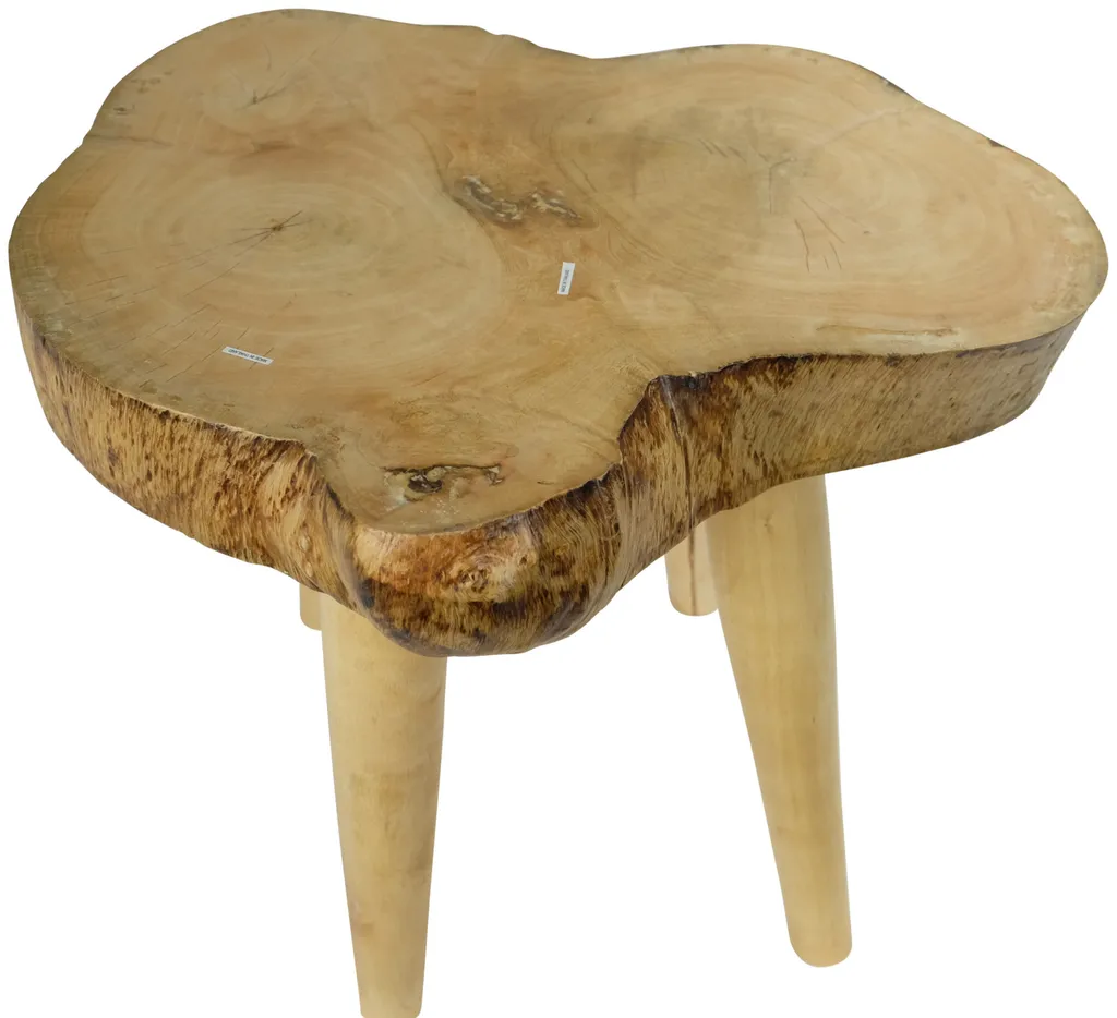 Table Basse Tronc d'Arbre Manguier Massif Thaïlande Design Artisanal
