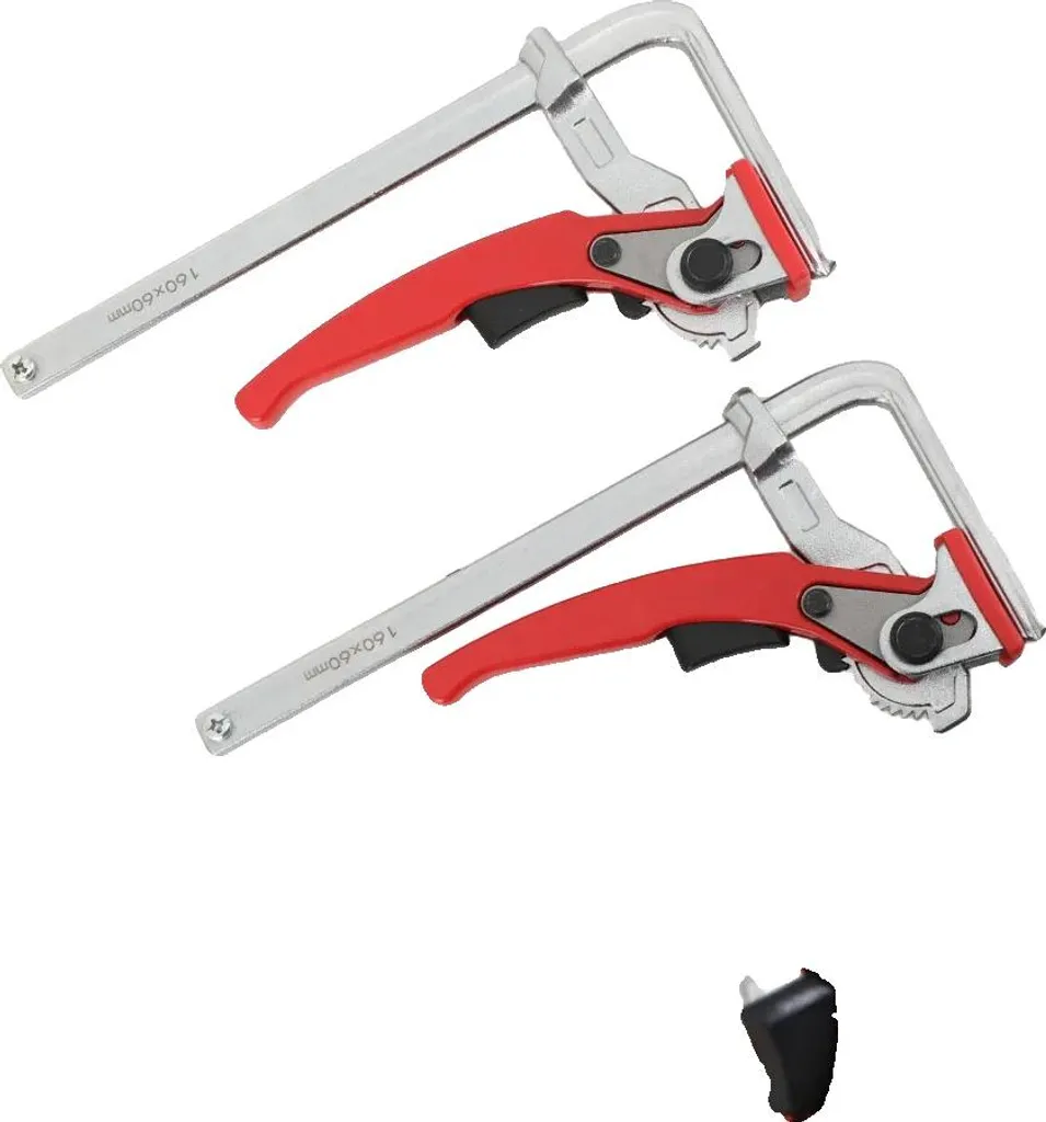 Pince de rail robuste 220 kg avec patin ABS anti-rayure pour menuiserie