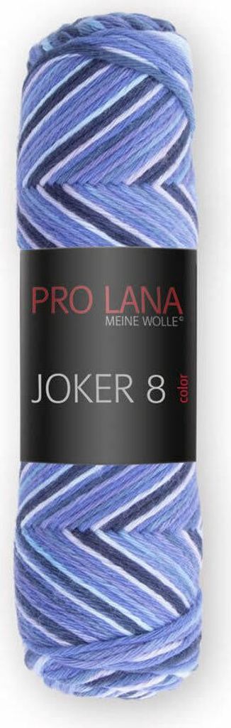 Pro Lana Joker 8fach Color 50g 533 blau.flieder-schwarz