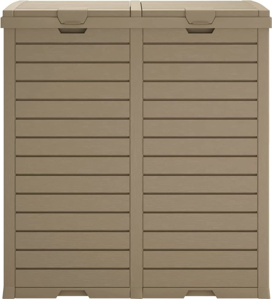 vidaXL Venkovní odpadkový koš světle hnědý 78x41x86 cm Obrázek produktu 4