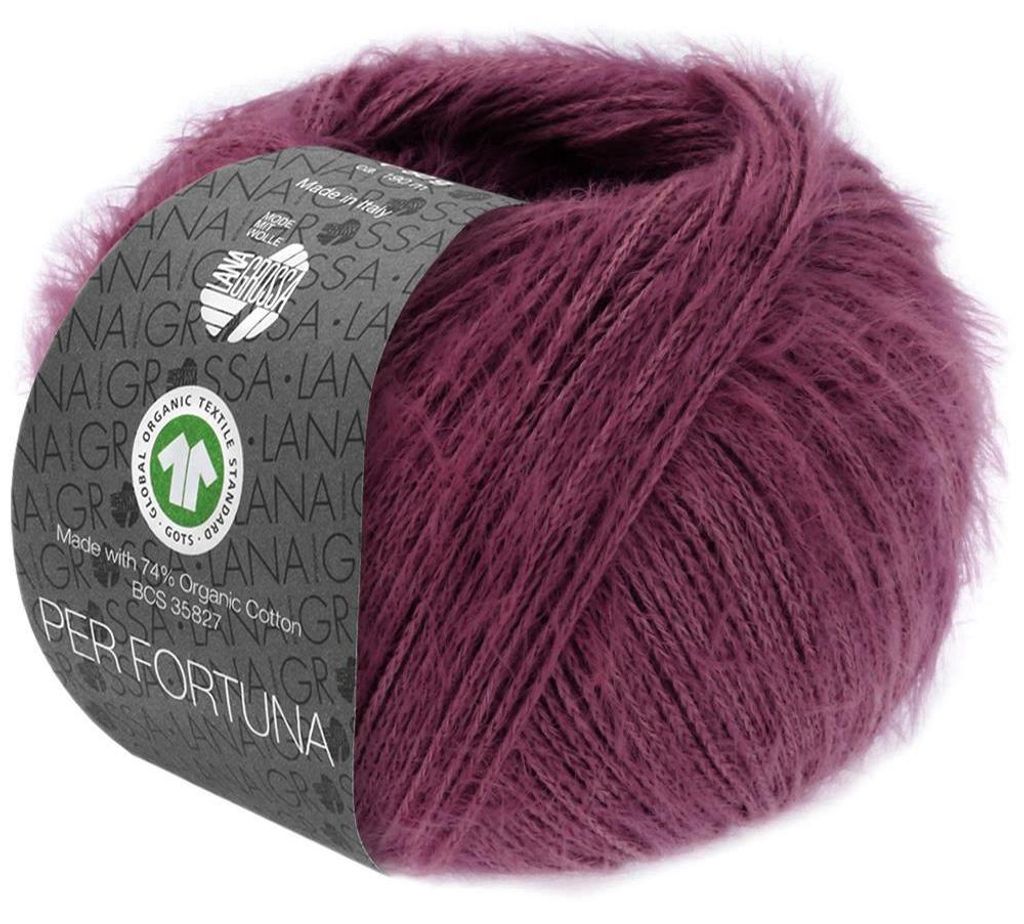 Lana Grossa - Per Fortuna GOTS 0059 burgund Produktbild 