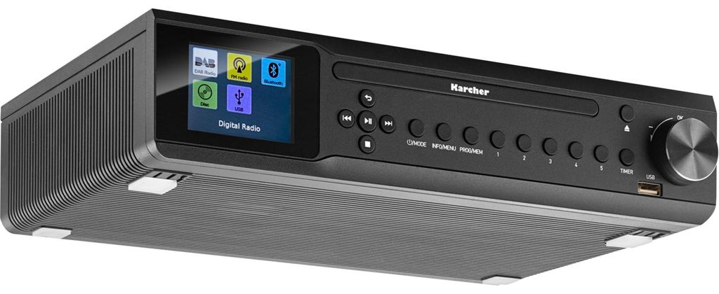 Karcher RA 2060D-B - Unterbau-Küchenradio mit CD-Player, Produktbild 