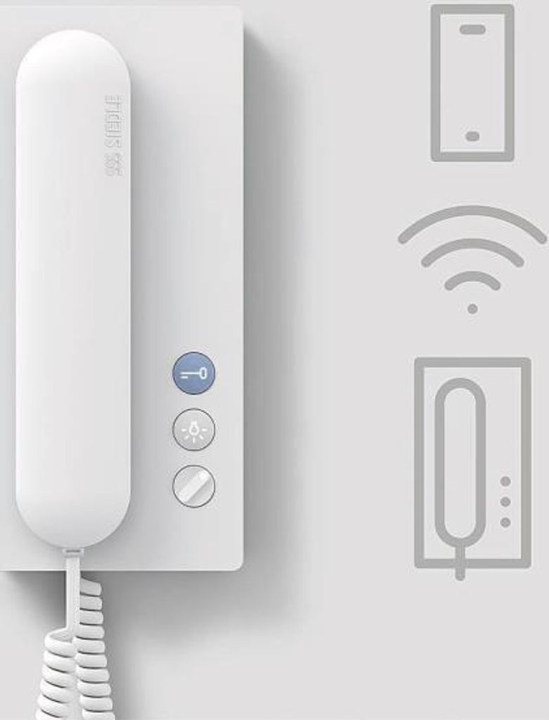 Siedle Weiß Haustelefon 6+n IQ HTA m.WLAN-Schnittstelle f.Siedle App