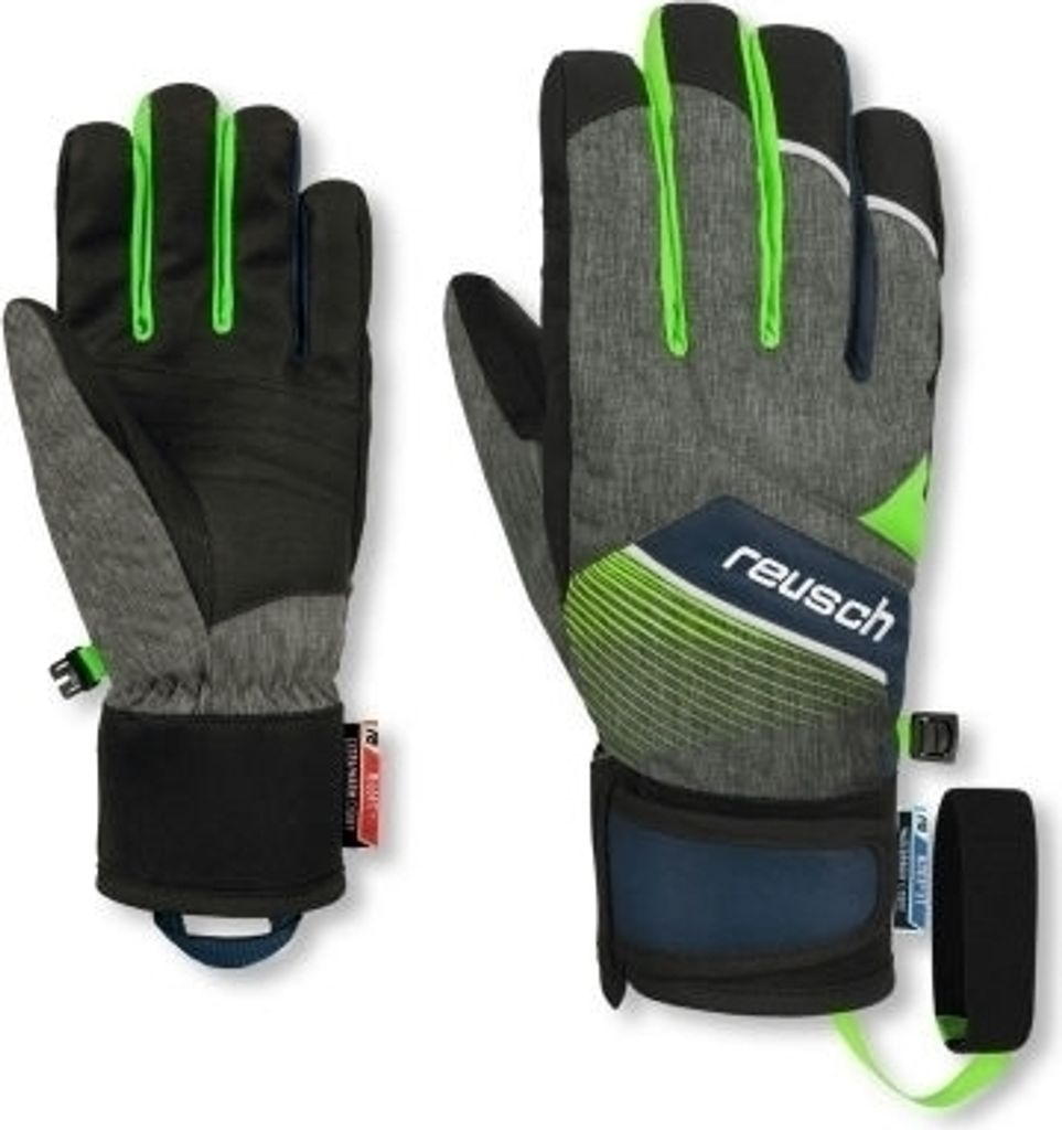 Reusch Ferdi R-Tex black melange neon green 5