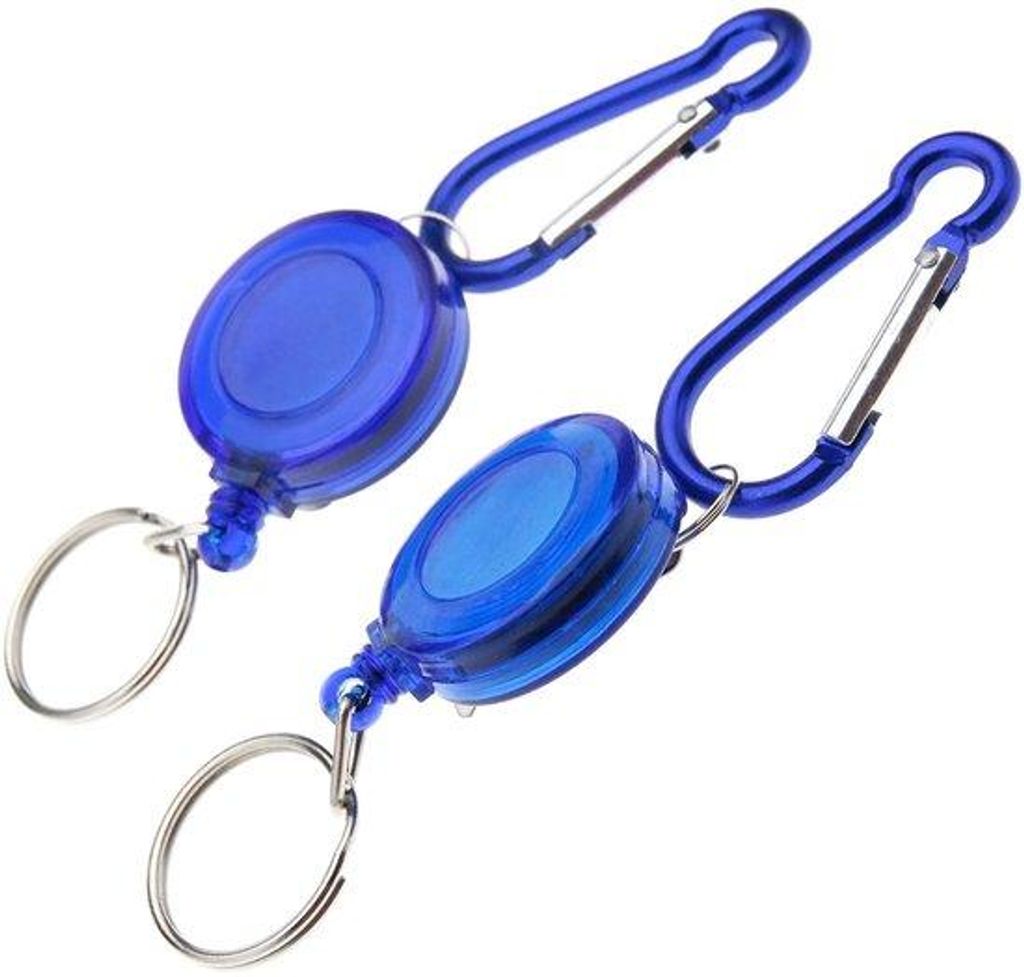 Sicherheitsleichter ID-Ski-Pass-Halter mit Carabiner und YoYo-Funktion