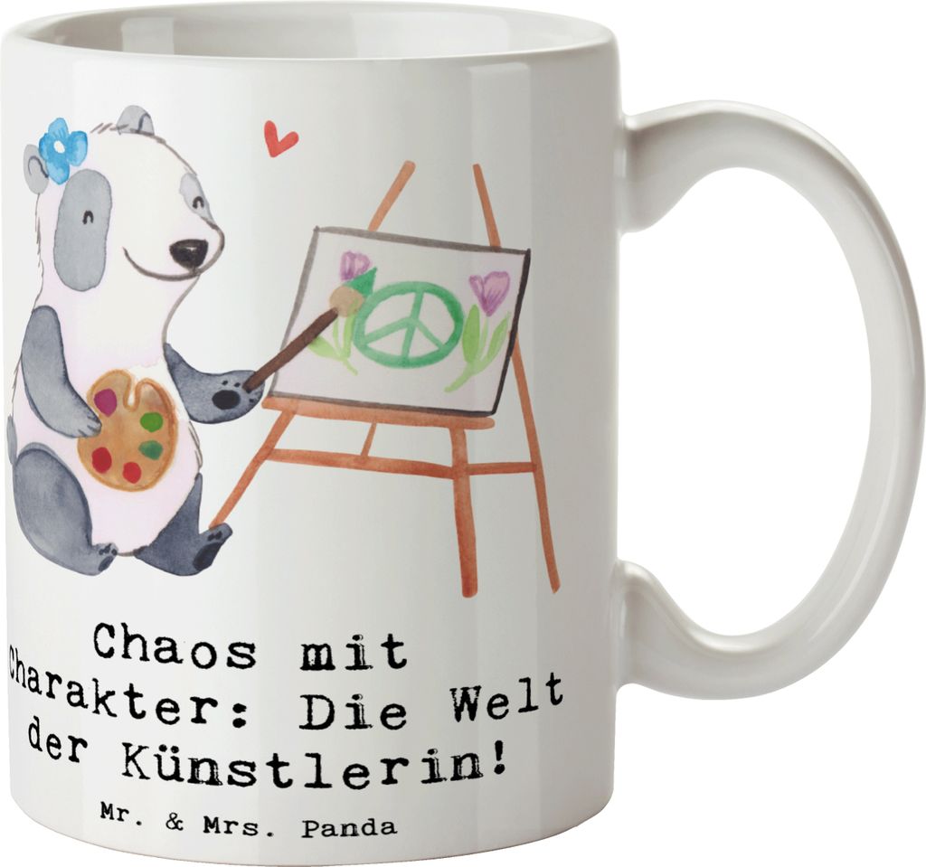 Mr. & Mrs. Panda Keramiktasse Künstlerin Chaos - Weiß - Produktbild 