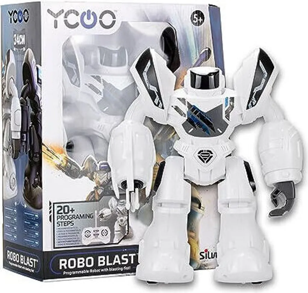 Robo Blast Robot Interactif avec Lance-Missiles et Effets LED Sonores - 12