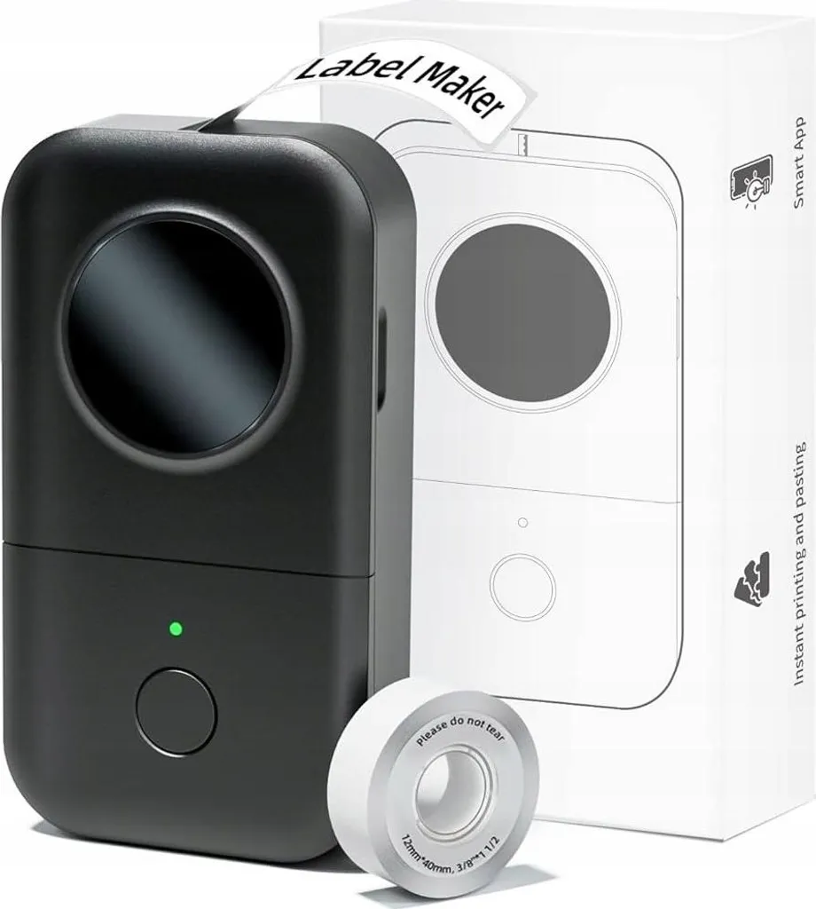 Phomemo D30 Mini Stampante Etichette Bluetooth Portatile per Casa e Ufficio