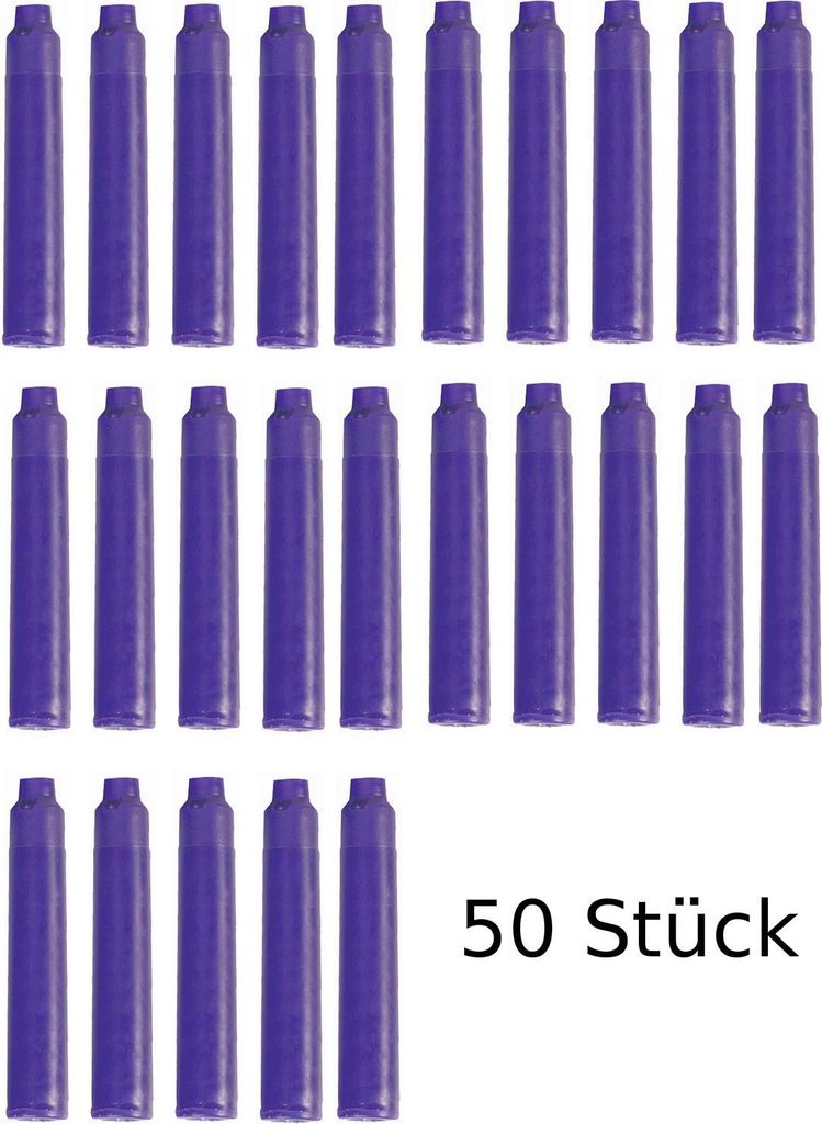 50 Füllerpatronen / Tintenpatronen / Farbe: lila