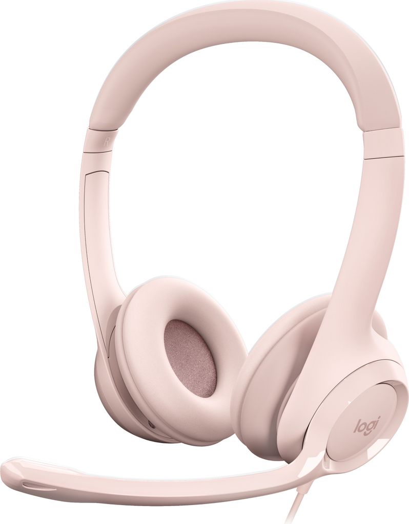 Logitech H390 USB-Headset rosa Produktbild 2