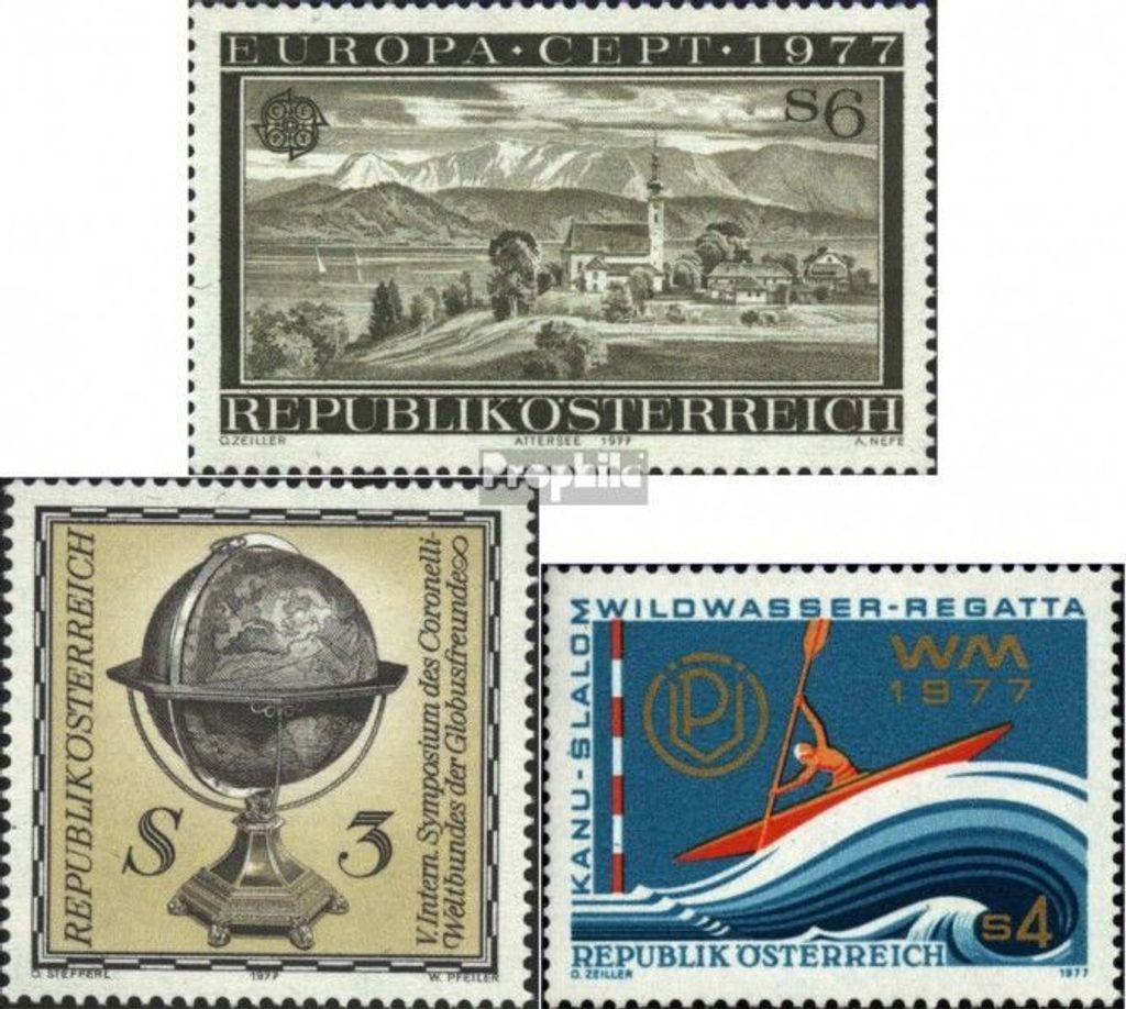 Briefmarken Österreich 1977 Mi 1553,1554,1555 (kompl.Ausg.) Produktbild 