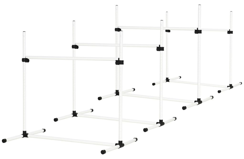 PawHut Agility Hürdenset Slalom Stangen Hunde Training Set Produktbild 