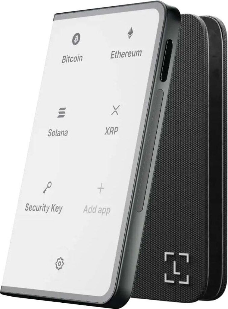 Ledger Stax Wallet für Kryptowährungen / NFT, Sicherer Crypto Hardwere, Schwarz