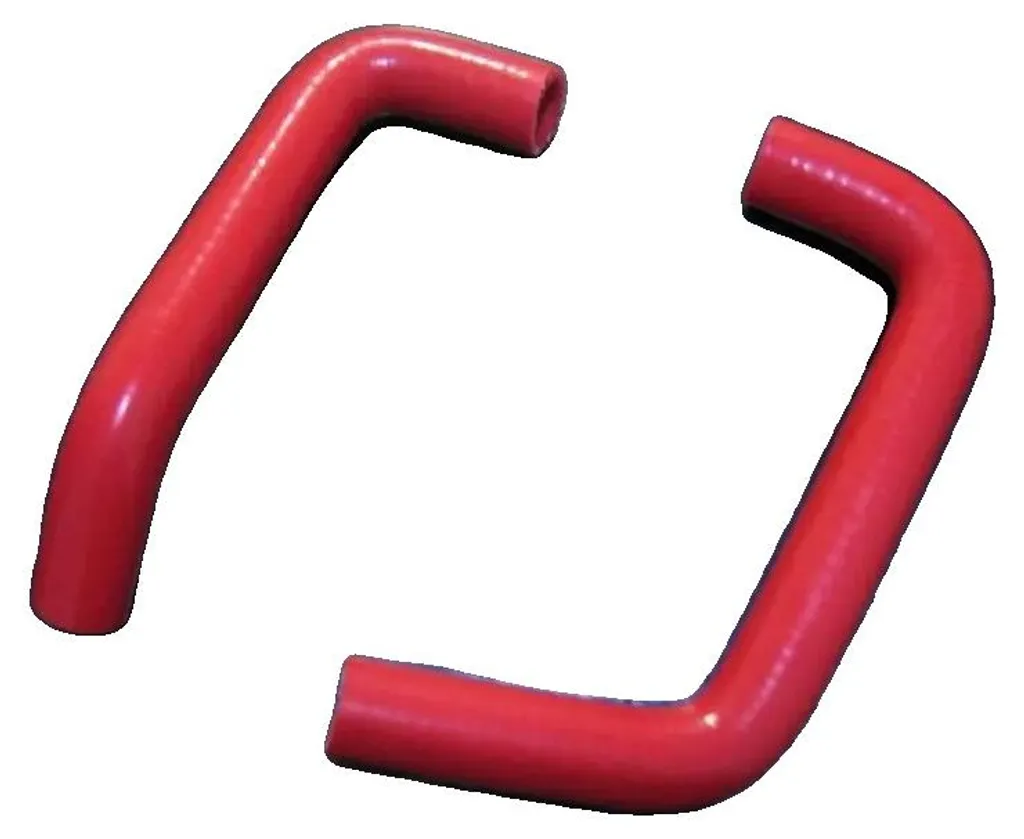 Gaine d'aspiration moteur en silicone rouge flexible et haute résistance