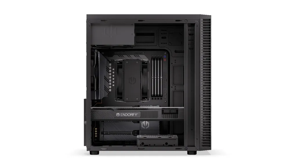 Boîtier PC Bureautique ENDORFY Armis 100 Solid Noir - Idéal Travail - 2