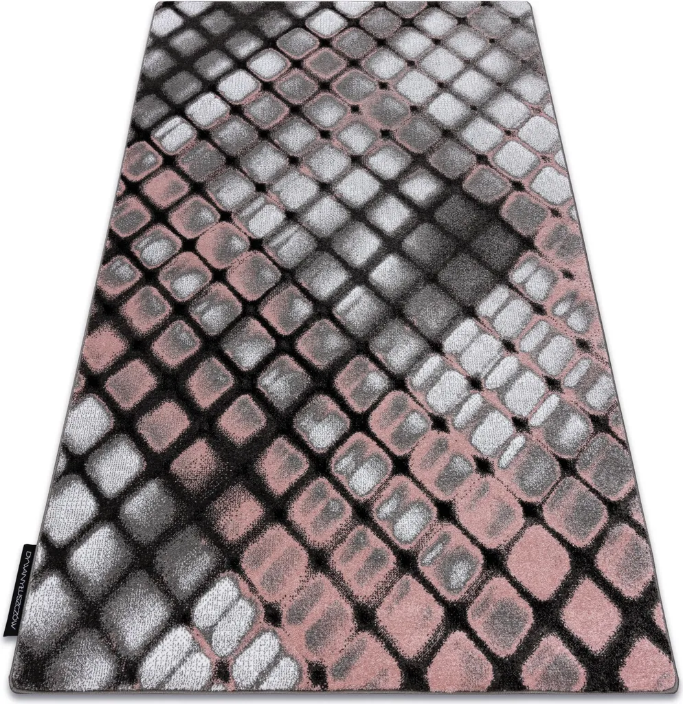 Grand Tapis de Salon Design 3D Rose 280x370 cm INTERO REFLEX Treillis