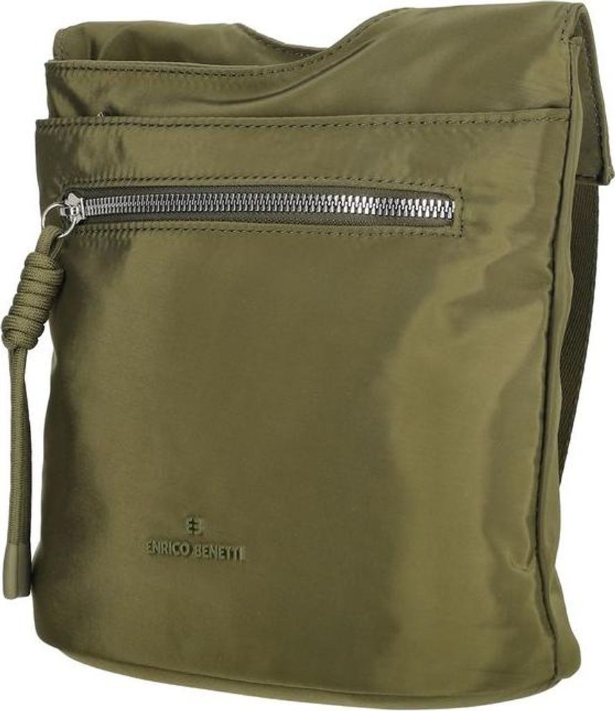 Damen Tasche Umhängetasche Beuteltasche Hobo Handtasche Crossover Nylon Olive
