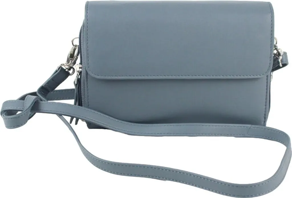 Eastern Counties Leather - Borsa "Jaclyn", pelle EL445 (taglia unica) (grigio)