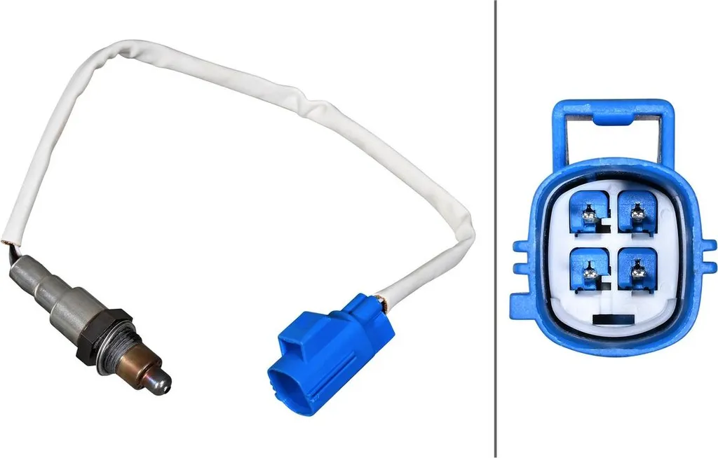 Sonde Lambda de Remplacement Jaguar F-Type HELLA 4 Pôles Câble 380mm - 4