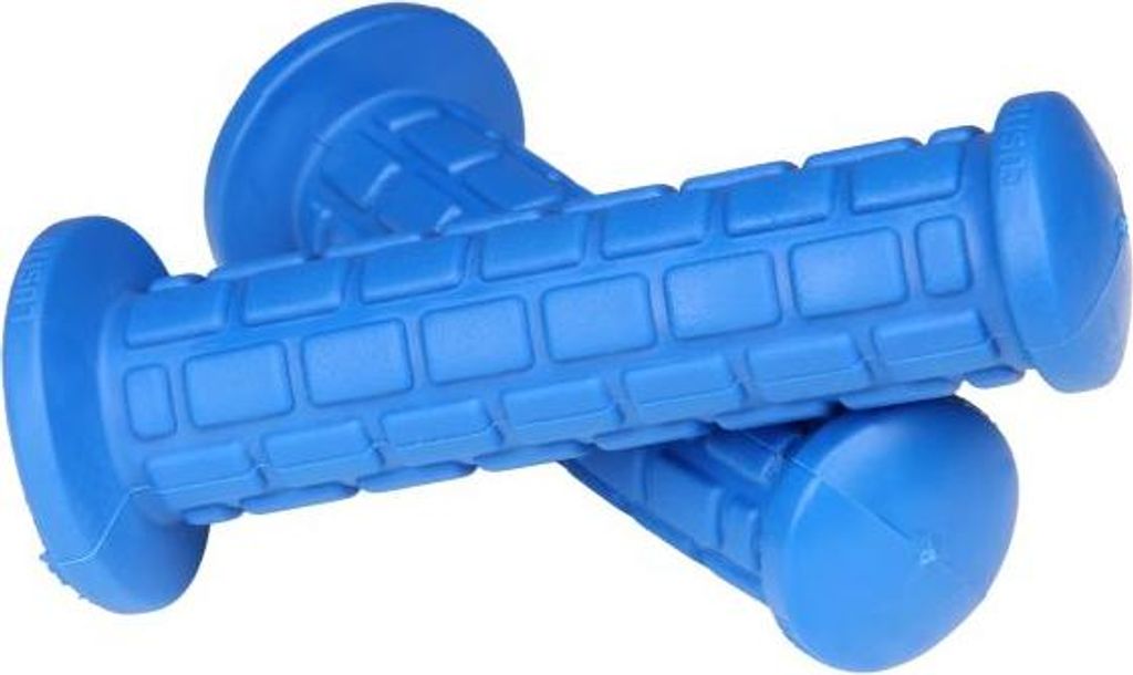 Griffgummi Satz 22/24mm blau "Blockmuster Lusito" Universal Mofa Moped Mokick