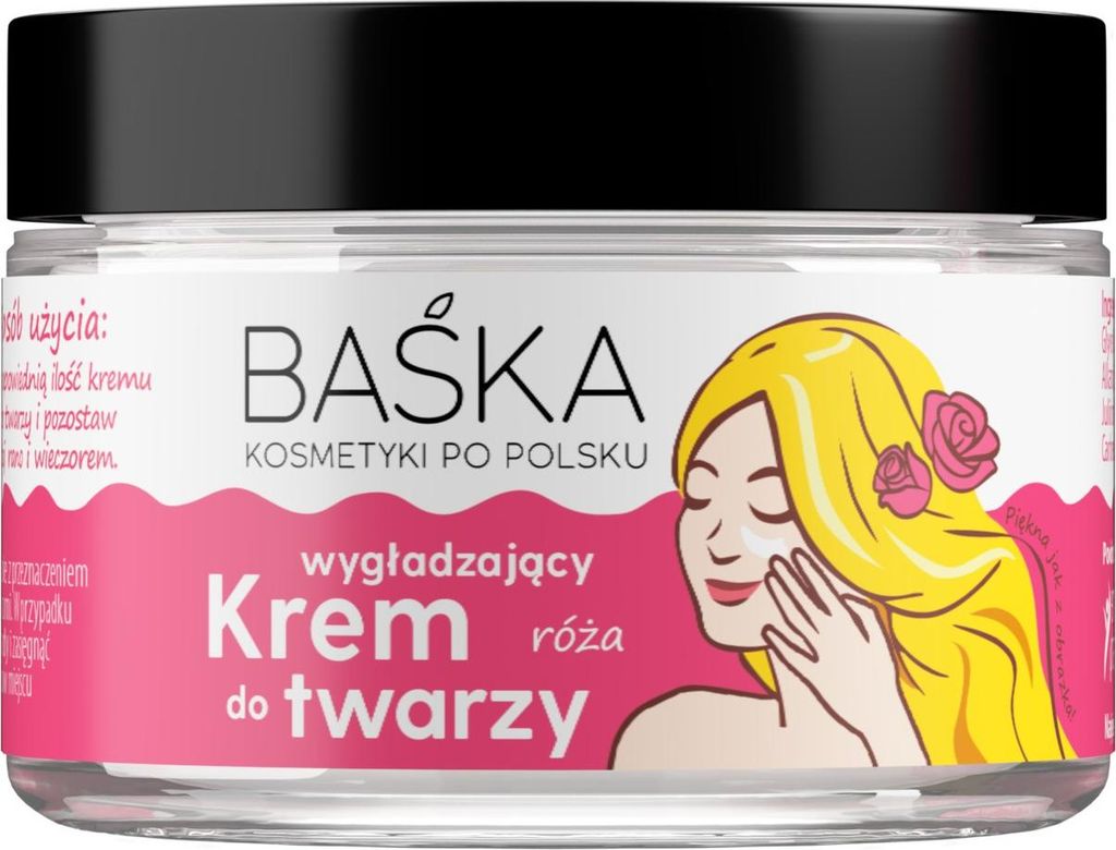 BAŚKA Gesichtscreme - Glättende Rose 50 ml