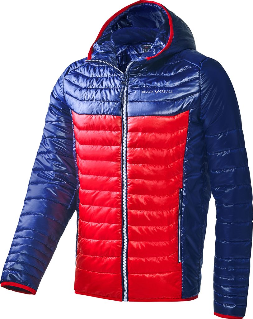 BLACK CREVICE - Herren Isolationsjacke | Farbe: Blau/Rot | Größe: XL