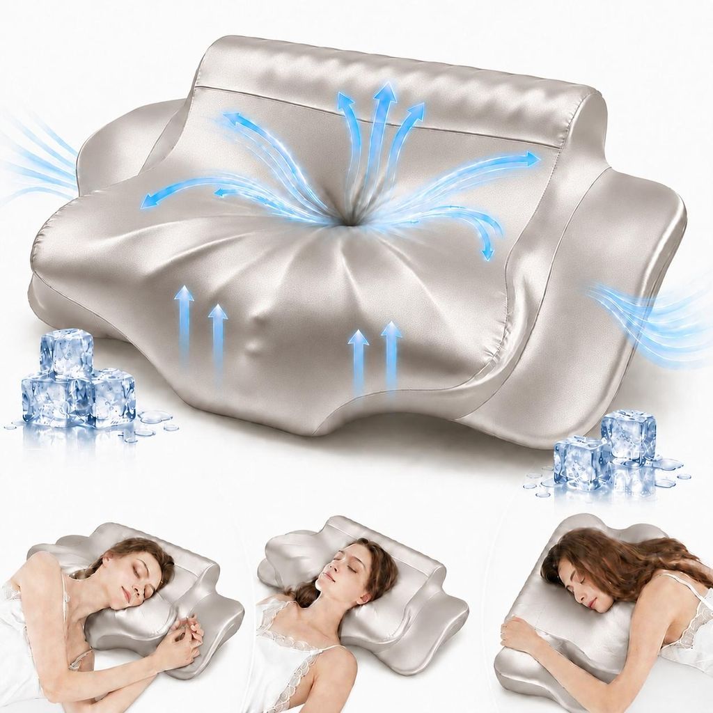 Nackenstützkissen Memory Foam, ergonomisch, kühlender Produktbild 