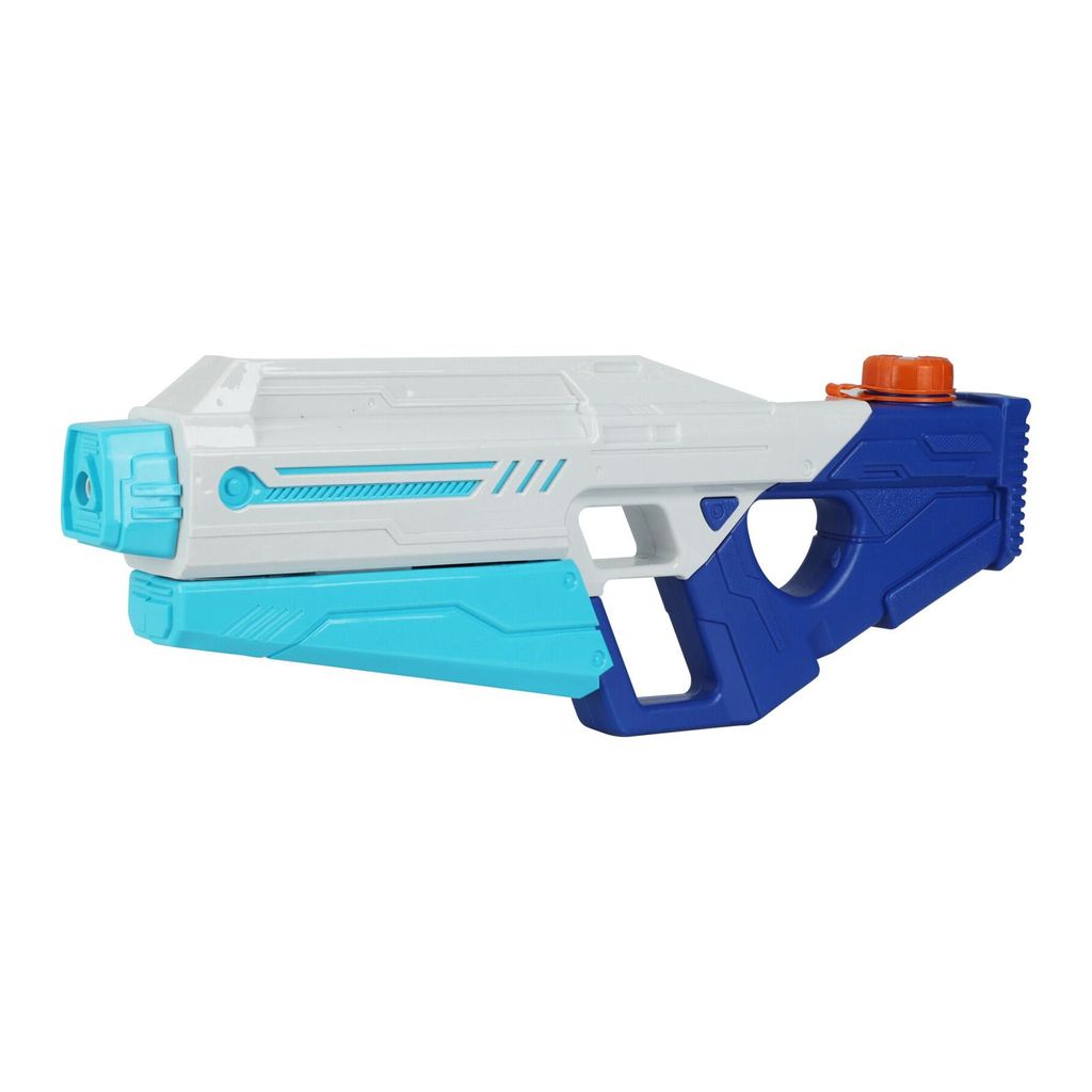 Pump Wassergewehr Blau 40 cm Wasserpistole 450 ml Tank 8 m Produktbild 