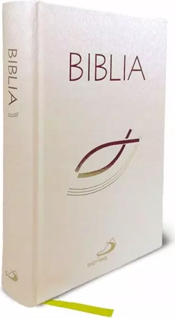 Biblia z rybką biała