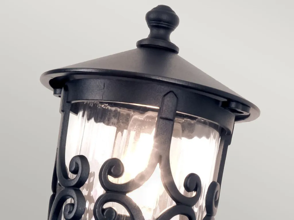Applique de jardin Hereford noire en aluminium IP44 Elstead E27 - 7