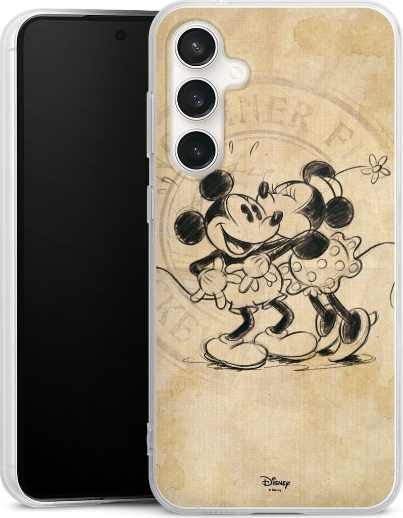 DeinDesign Handyhülle für Samsung Galaxy S23 FE Silikon Hülle Case Smartphone Schutzhülle Mickey Mouse Minnie Mouse Vintage