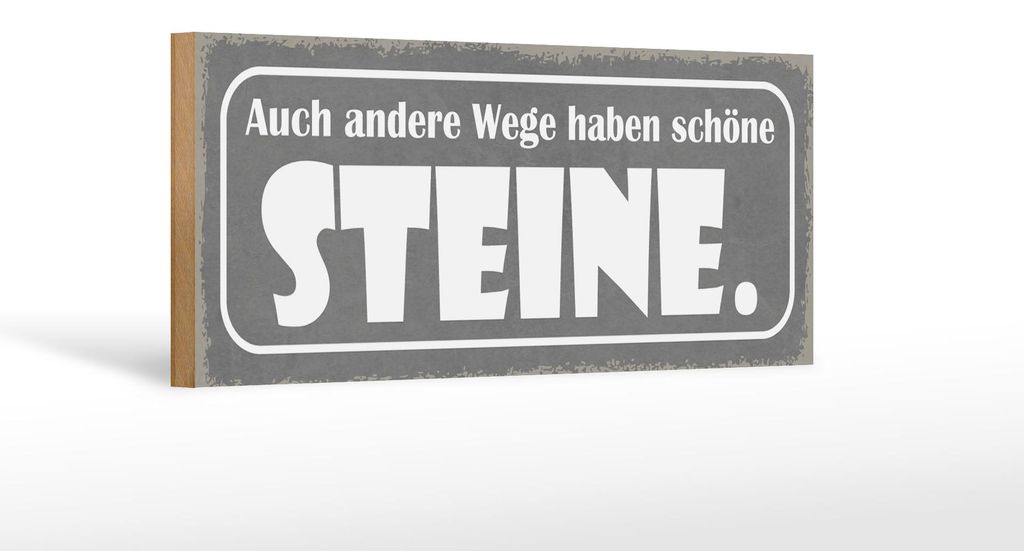 Holzschild Spruch 27x10cm auch andere Wege haben Sterne