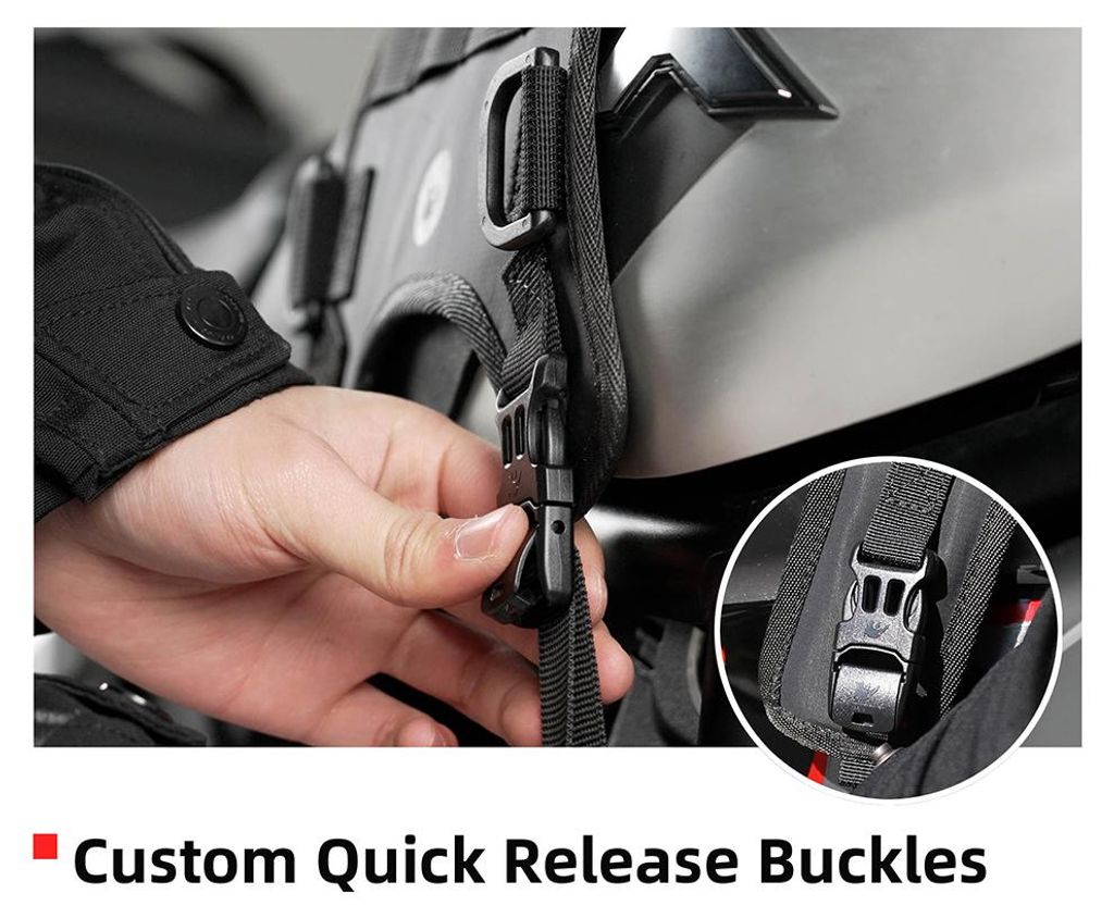Motorrad-Kraftstofftank, seitlich aufgehängtes System, Motortaschen-Basis, Weste, Frontmontage