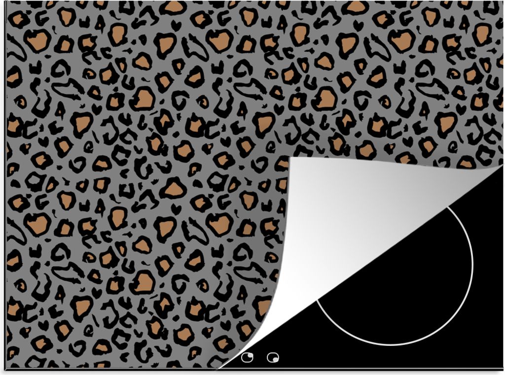 KitchenYeah© Herdabdeckplatte Panther - Muster - Tiere , Produktbild 