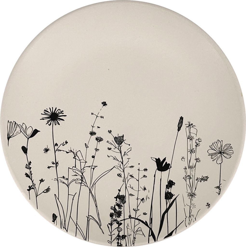 Keramischer Dessertteller Cream Garden ø 20cm, Produktbild 