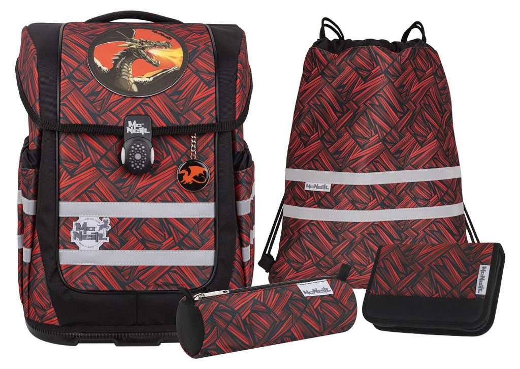 McNeill Schulranzen Ergo Compacto Schoolbag Set 5-teilig Produktbild 