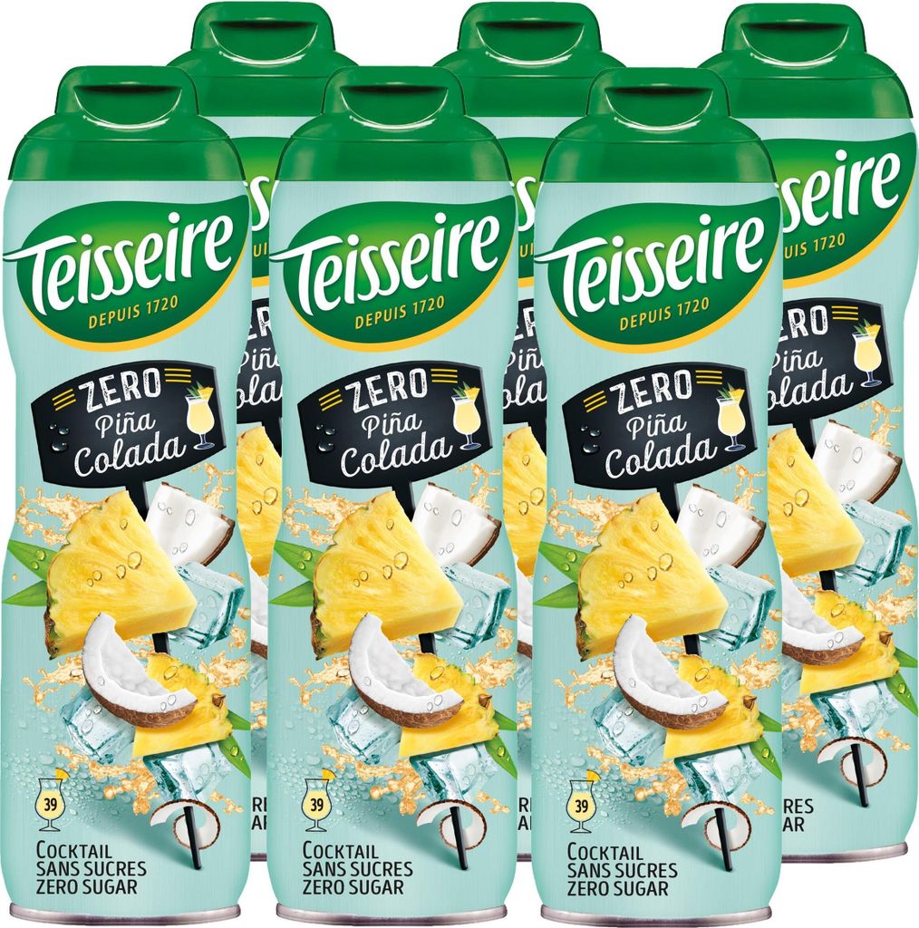 Teisseire Getränke-Sirup Pina Colada 0% 600ml - Cocktails Produktbild 
